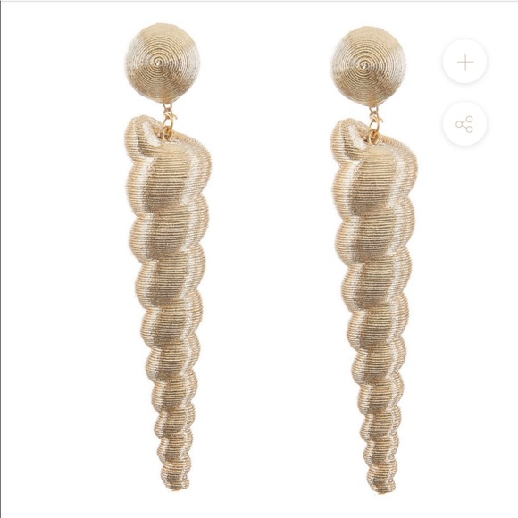 rebecca de ravenel Jewelry - Rebecca de Ravenel Large Gold Twisty Earrings